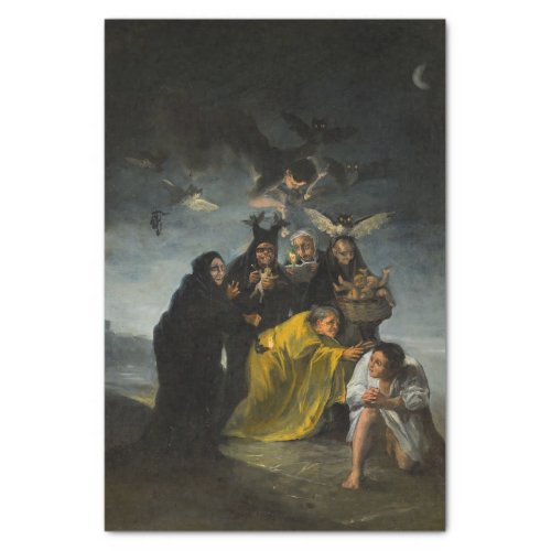 The Witches Sabbath Las Brujas by Francisco Goya Tissue Paper