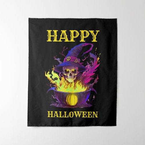 The Witches Skull Tapestry