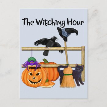 The Witching Hour Postcard by Spice at Zazzle