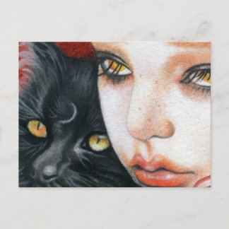 The witching hour postcard