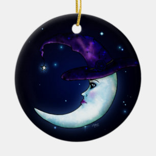 The Witching Moon Ceramic Ornament