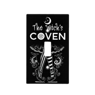 The Witch's Coven Witch Legs Halloween Light Switch Cover