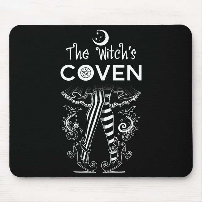 The Witch's Coven Witchy Legs Witch Legs Halloween Mouse Pad (Front)