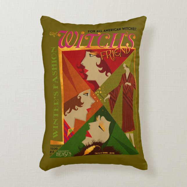 The Witch's Friend November Magazine Decorative Pillow (Front(Vertical))