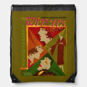 The Witch's Friend November Magazine Drawstring Bag