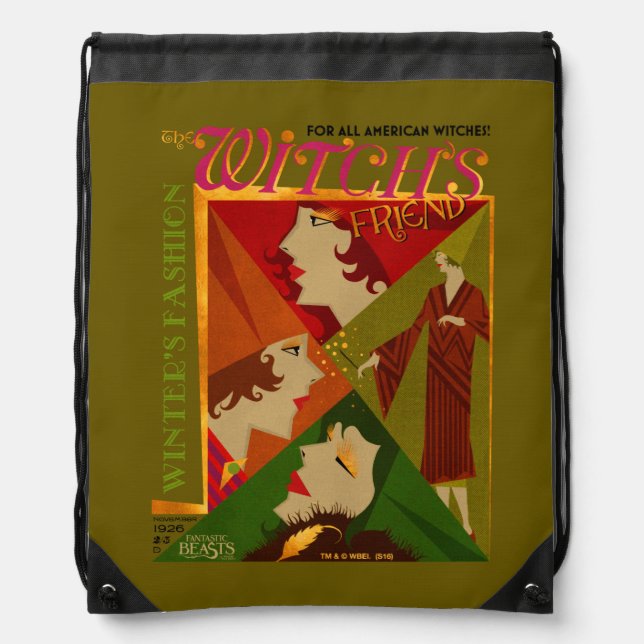 The Witch's Friend November Magazine Drawstring Bag (Front)