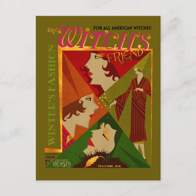 The Witch's Friend November Magazine Postcard (Front)