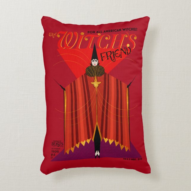 The Witch's Friend October Magazine Decorative Pillow (Front(Vertical))