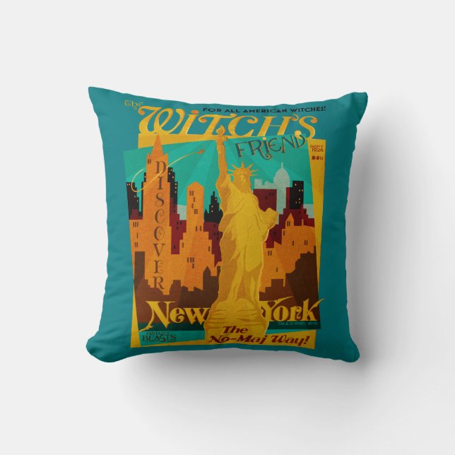 The Witch's Friend September Magazine Throw Pillow (Front)