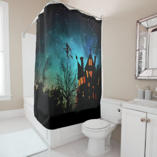 The Witch's Haunted House Shower Curtain