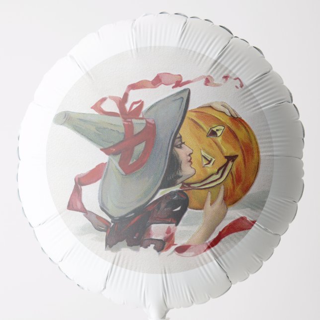 The Witch's Kiss: a Jack o Lantern on Halloween Balloon (Front)