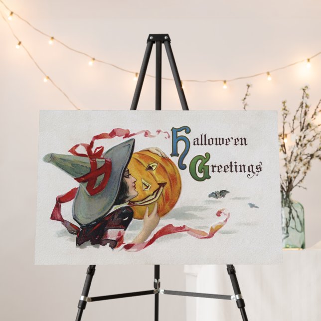 The Witch's Kiss: a Jack o Lantern on Halloween Foam Board (In Situ (Stand))