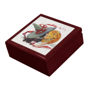 The Witch's Kiss: a Jack o Lantern on Halloween Gift Box