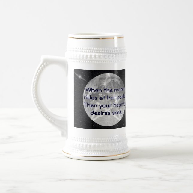 The Witch's Moon Beer Stein (Left)