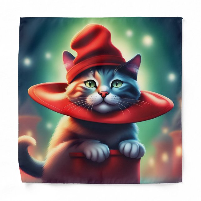 the wizard cat bandana (Front)