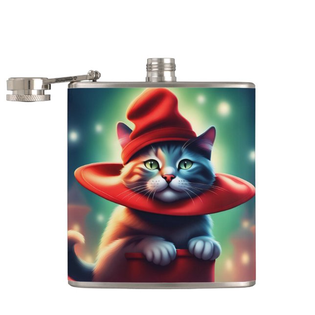 the wizard cat flask (Opened)