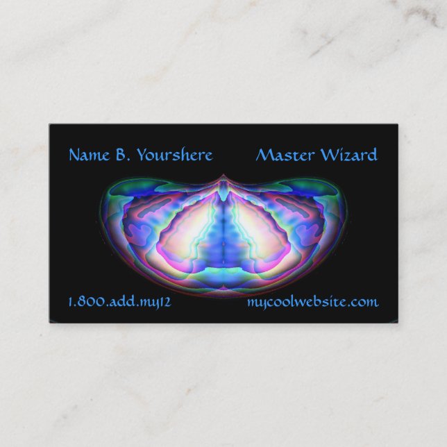 The Wizard Color Business Card (Front)