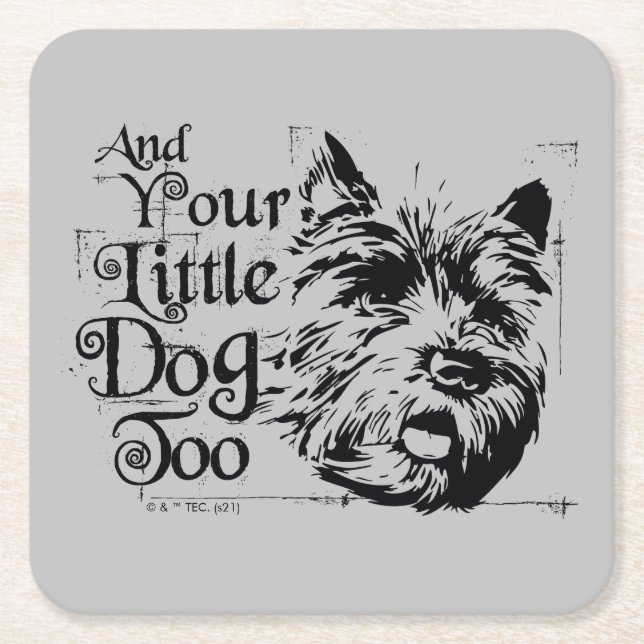 The Wizard Of Oz™ | And Your Little Dog, Too Square Paper Coaster (Front)