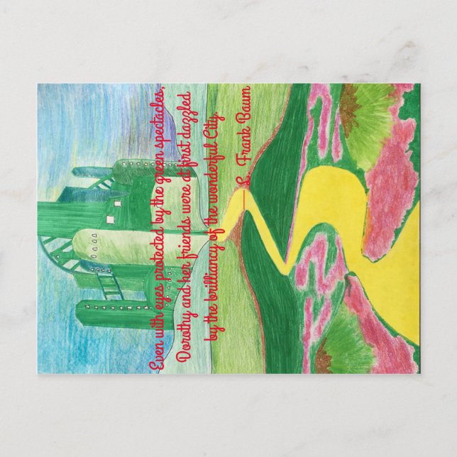 The Wizard of Oz Art Postcard (Front)