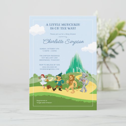 The Wizard of Oz Baby Shower Invitation | Zazzle