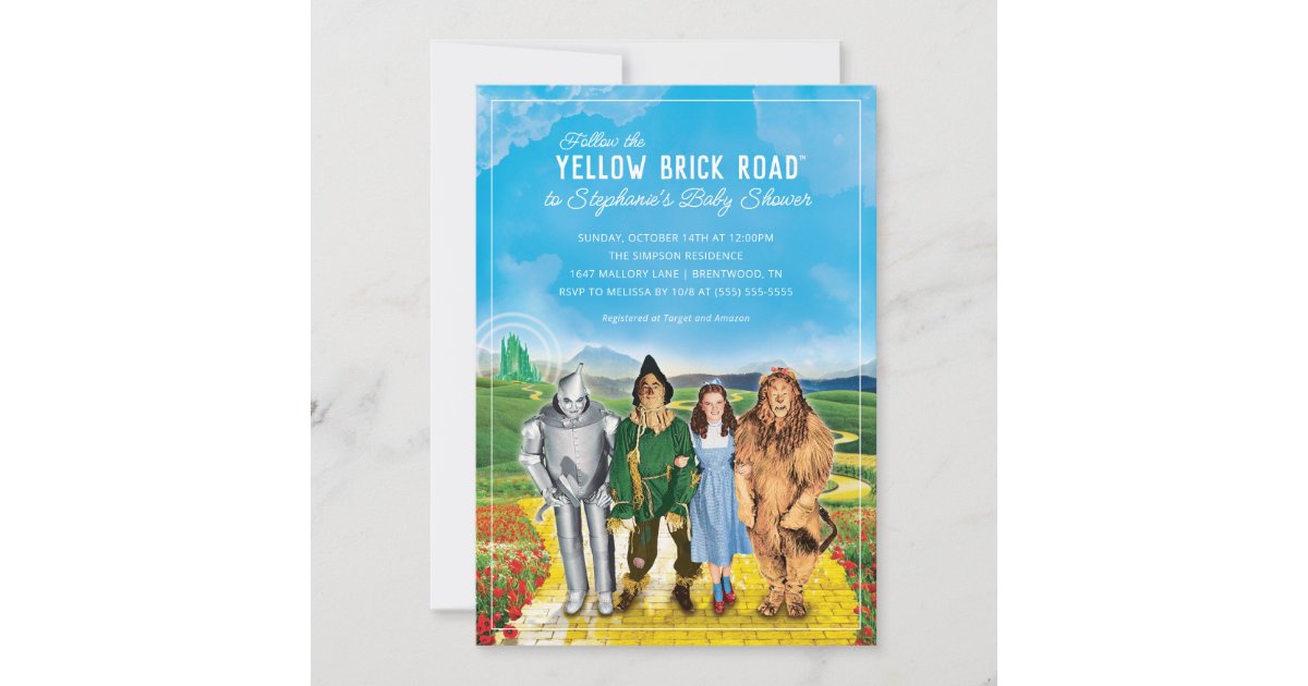 The Wizard of Oz Baby Shower Invitation | Zazzle