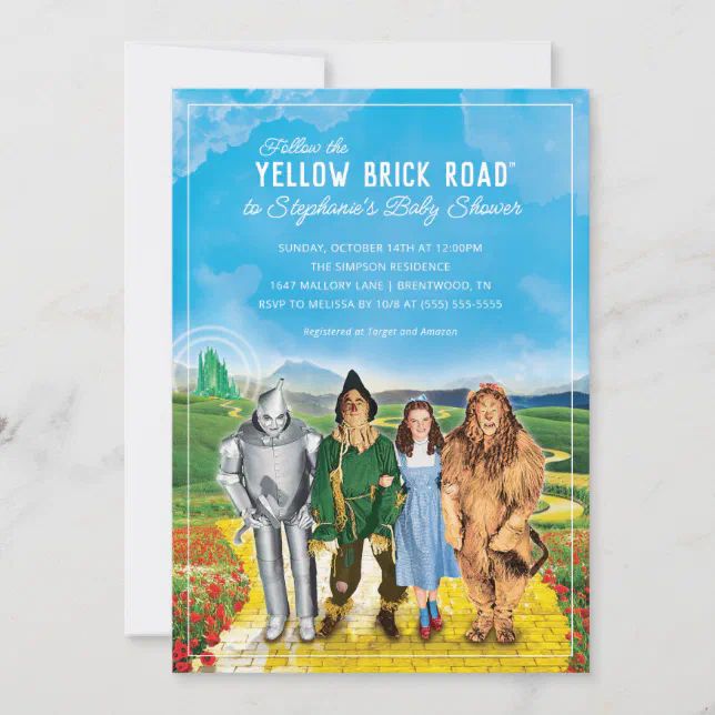 The Wizard of Oz Baby Shower Invitation | Zazzle