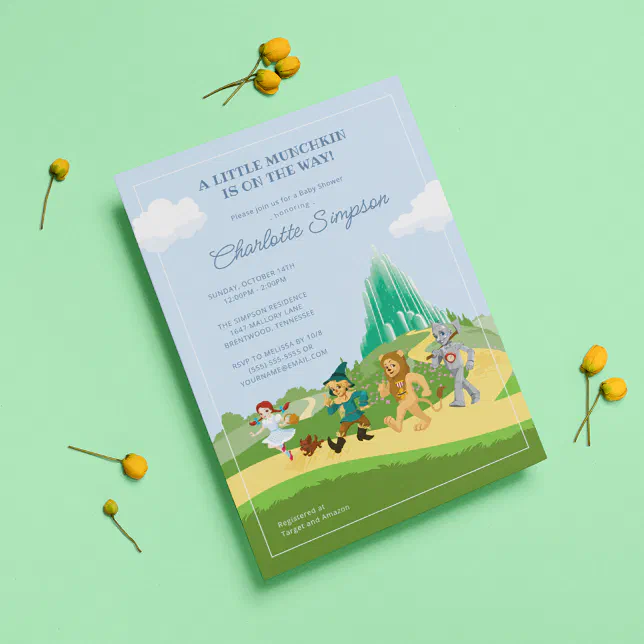 The Wizard of Oz Baby Shower Invitation | Zazzle