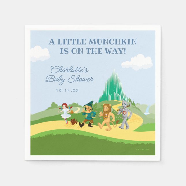 The Wizard Of Oz™ Baby Shower Napkins (Front)