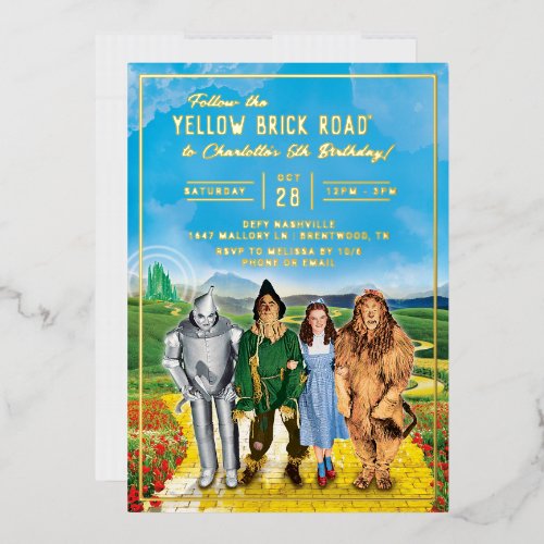 The Wizard of Oz Birthday Invitation