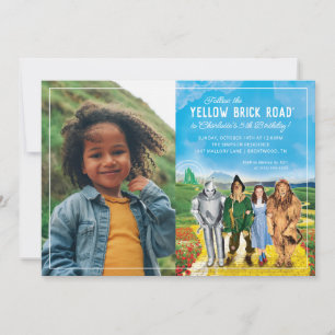 The Wizard of Oz Birthday - Photo Invitation