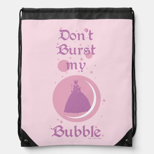 The Wizard Of Oz™ | Don't Burst My Bubble Drawstring Bag (Front)