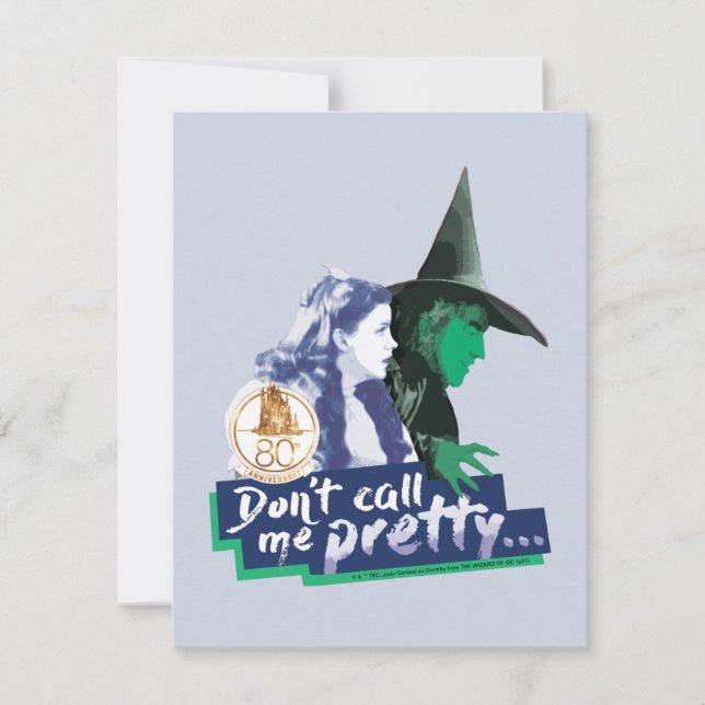 The Wizard Of Oz™ | Don't Call Me Pretty Note Card (Front)