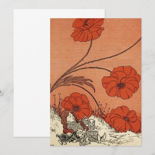 The Wizard of Oz Dorothy and Toto in the Poppies (Front/Back)