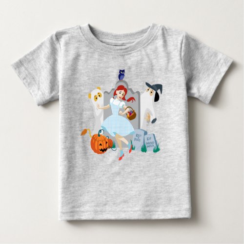 The Wizard Of Oz  Dorothy Halloween Happy Dance Baby T_Shirt