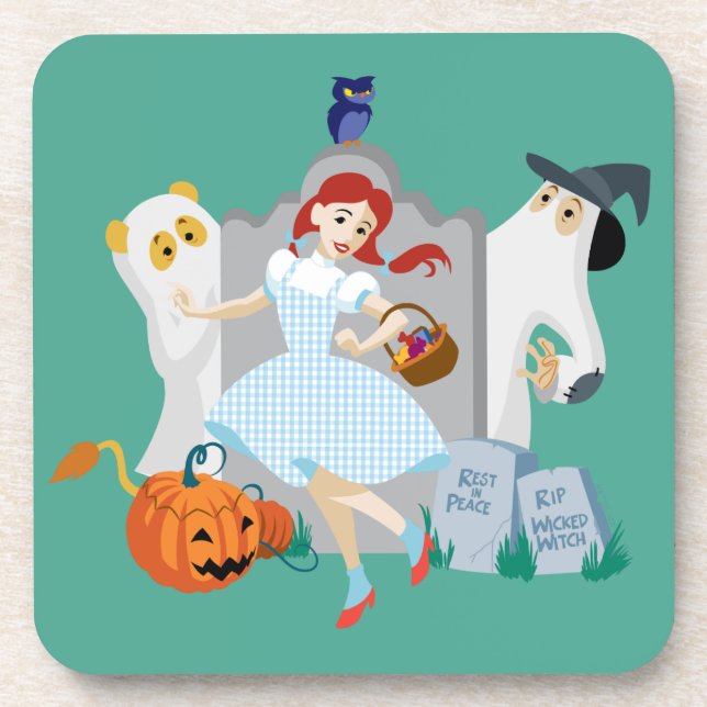 The Wizard Of Oz™ | Dorothy Halloween Happy Dance Beverage Coaster (Front)