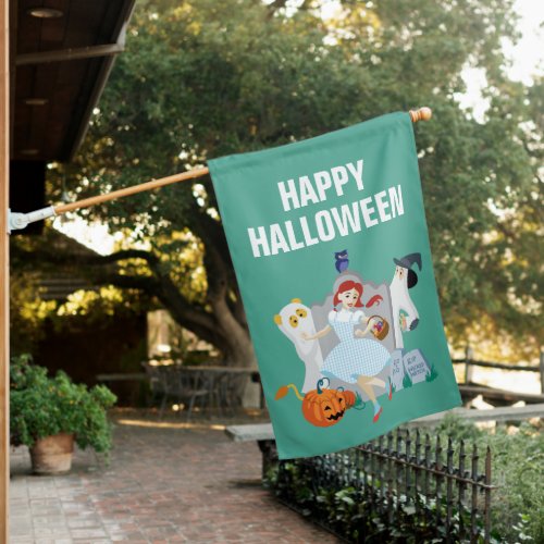 The Wizard Of Ozâ  Dorothy Halloween Happy Dance House Flag