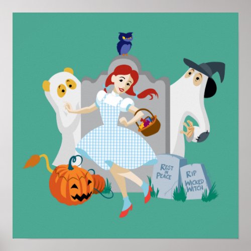 The Wizard Of Oz  Dorothy Halloween Happy Dance Poster