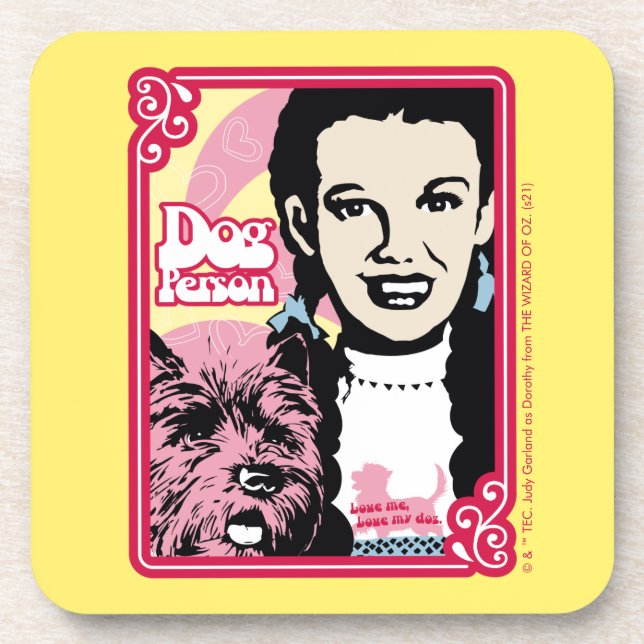 The Wizard Of Oz™ | Dorothy™ & Toto™ - Dog Person Beverage Coaster (Front)