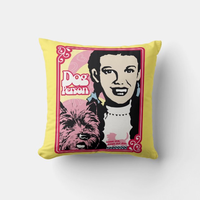 The Wizard Of Oz™ | Dorothy™ & Toto™ - Dog Person Throw Pillow (Front)