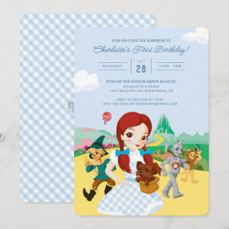 The Wizard of Oz First Birthday Invitation