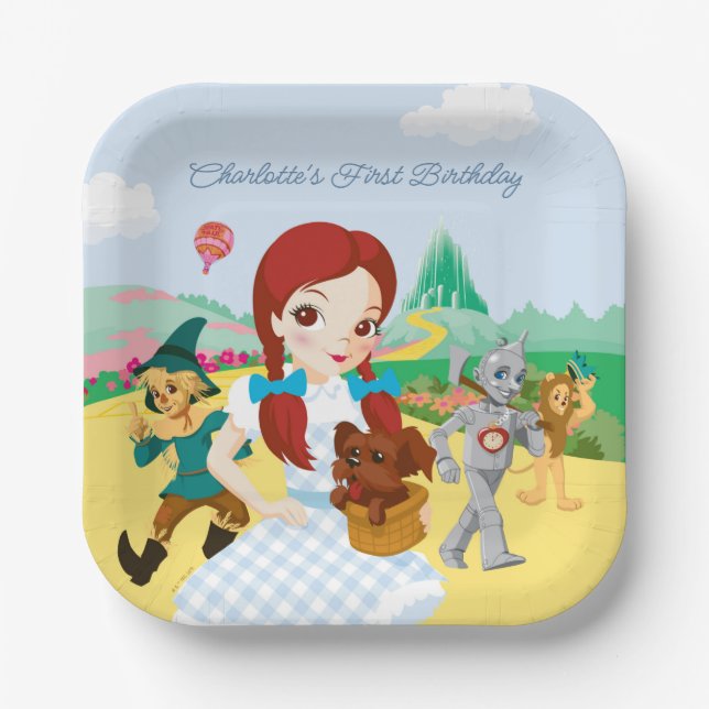 The Wizard Of Oz™ | First Birthday Paper Plates (Front)