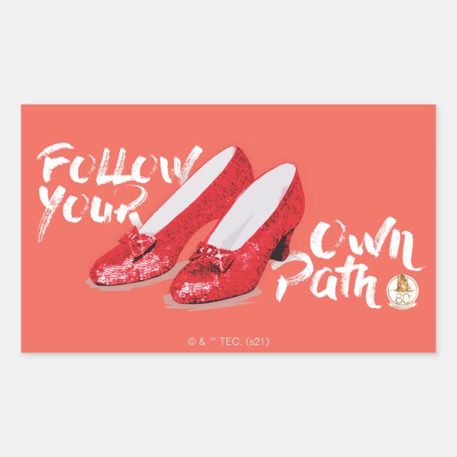 The Wizard Of Oz™ | Follow Your Own Path Rectangular Sticker (Front)