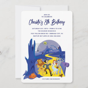 The Wizard of Oz Halloween Birthday Party  Invitation