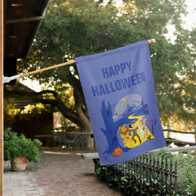 The Wizard Of Oz™ | Halloween Haunted Forest House Flag (In SItu)