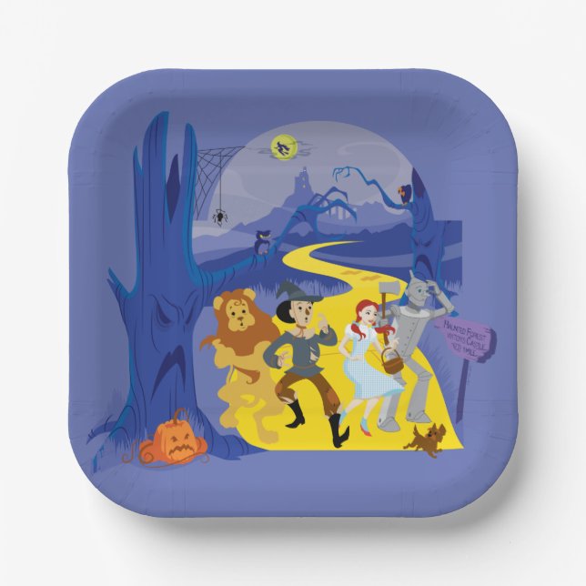The Wizard Of Oz™ | Halloween Haunted Forest Paper Plates (Front)