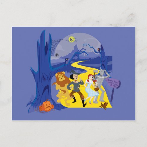 The Wizard Of Ozâ  Halloween Haunted Forest Postcard