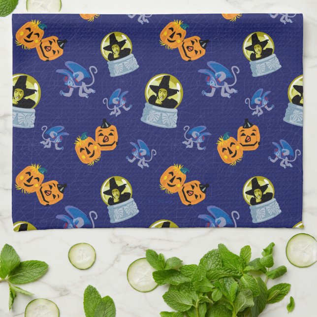 The Wizard Of Oz™ | Halloween Wicked Witch Pattern Kitchen Towel (Folded)