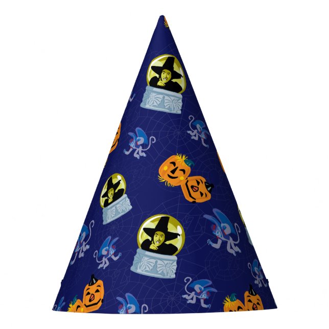 The Wizard Of Oz™ | Halloween Wicked Witch Pattern Party Hat (Front)