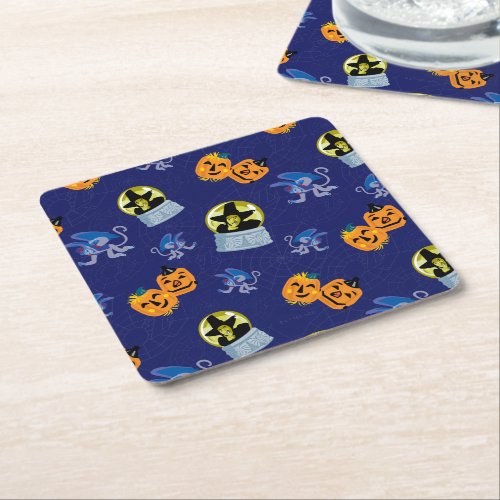 The Wizard Of Ozâ  Halloween Wicked Witch Pattern Square Paper Coaster