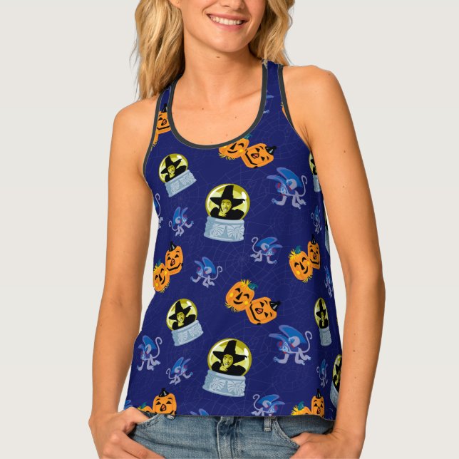 The Wizard Of Oz™ | Halloween Wicked Witch Pattern Tank Top (Front)